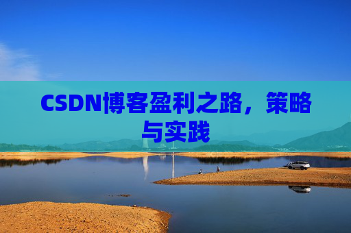 CSDN博客盈利之路，策略与实践